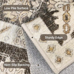 5x7 Area Rug Machine Washable Boho Rug - Image 4