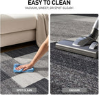 Rugshop Gray Modern Geometric Boxes Non-Slip Area Rug Non-Shedding - Image 8