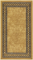 Antep Rugs Alfombras Modern Bordered 2x4 Non-Skid Low Profile Pile Rubber - Image 3