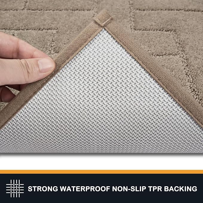 PURRUGS Dirt Trapping Door Mat 24" x 35.5", Non-Slip Machine Washable Entry Rug - Image 4