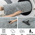 Soft Fluffy Area Rug for Bedroom, Fuzzy Shaggy Oval Throw Rugs for Bedside - Image 7