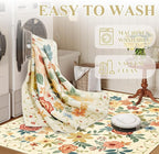 DUKINO 5x7 Area Rug, Floral Rugs - Image 7