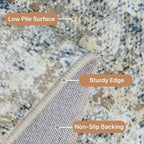 GENIMO Washable Area Rugs for Living Room, 9x12 Modern Non Slip Rugs, Low Pile - Image 6