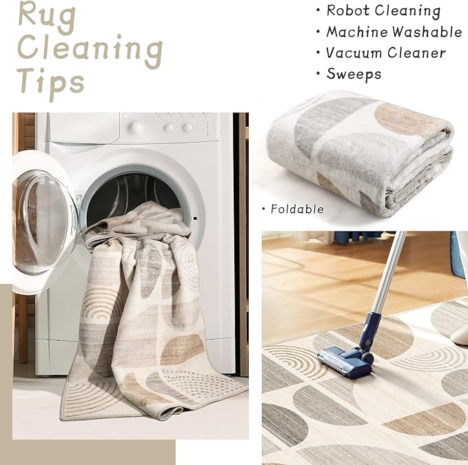 MUJOO Boho Small Rug Washable, 2x3 Area Rugs - Image 4