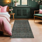 Dark Green Washable 3x6 Large Entryway Runner Rug Indoor, Non-Slip Floor Rugs - Image 4