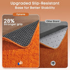 Ophanie Orange Rugs for Living Room Bedroom, 6x9 Fluffy Fuzzy Furry Carpet - Image 4