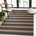 Striped Easy Jute Rug 3x5 Outdoor Entryway Rug Washable Area Rugs by Zeeinx