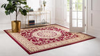 Unique Loom Versailles Collection Traditional Classic Medallion Floral Motif - Image 2