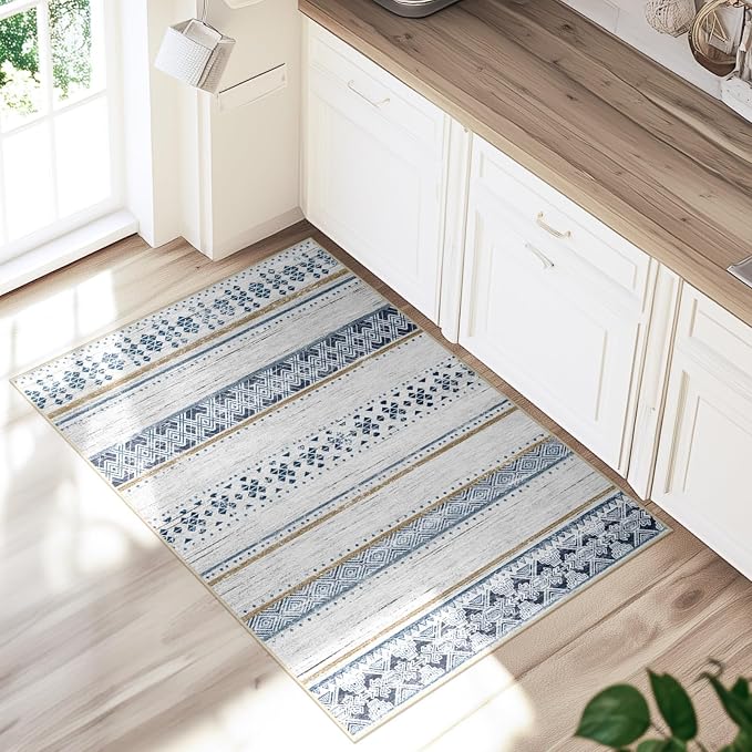 BESTSWEETIE 2x3 Area Rugs for Living Room Washable Moroccan Farmhouse Neutral - Image 6