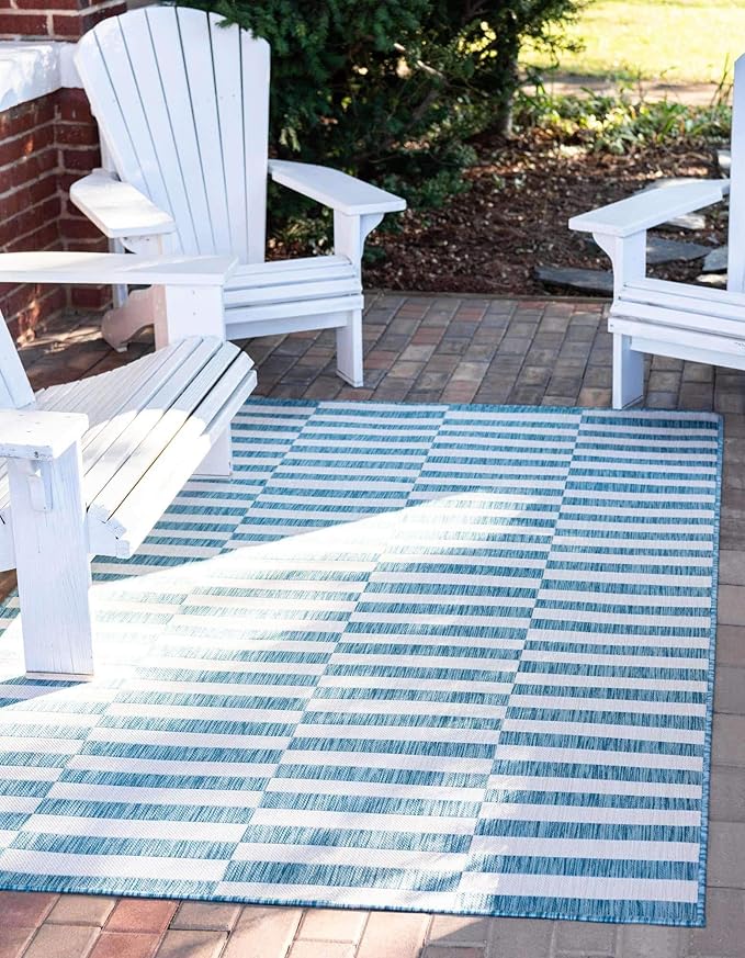 Unique Loom Outdoor Striped Collection Area Rug by UniqueLoom