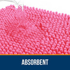 OLANLY Bathroom Rugs 36x24, Extra Soft Absorbent Chenille Bath Rugs, Rubber - Image 4
