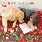 Wonnitar Christmas 5x7 Area Rugs, Non-Slip Soft Bedroom Rug, Washable Low Pile - Image 6