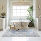 Washable Area Rug. Modern Farmhouse. Vintage. Turkish. Bohemian. Distressed. - Image 9