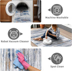 4x12 Runner Rug for Wide Hallway: Long Washable Runners for Entryway Living - Image 3
