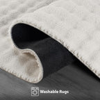CAMILSON Modern White Non Slip Rug 3x5 Ultra Soft High Pile Area Rugs Non Skid - Image 3
