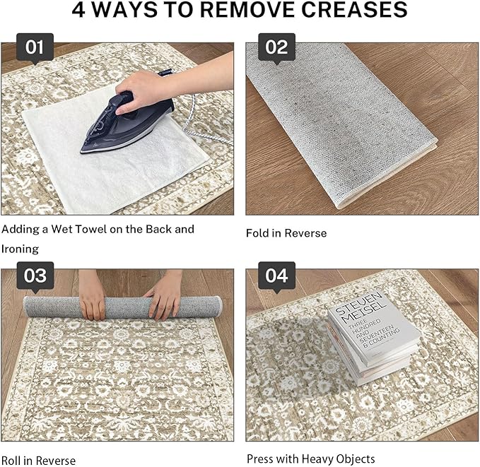 Vintage Floral 2x5 Runner Rug - Image 3