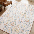 Phantoscope Washable Area Rug 6'x9' Non-Slip, Vintage Floral Boho Rugs by Phantoscope