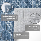 KILOCOCO Small Rug 2'x3' Entryway Rug Door Mat Indoor Soft Non Slip Printed - Image 5