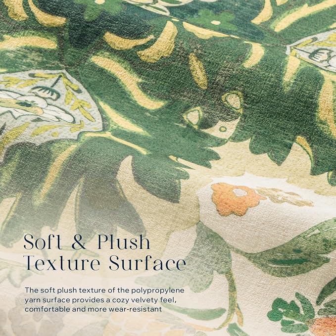 Phantoscope Washable Area Rug 5'x7' Non-Slip, Vintage Boho Rugs - Image 4