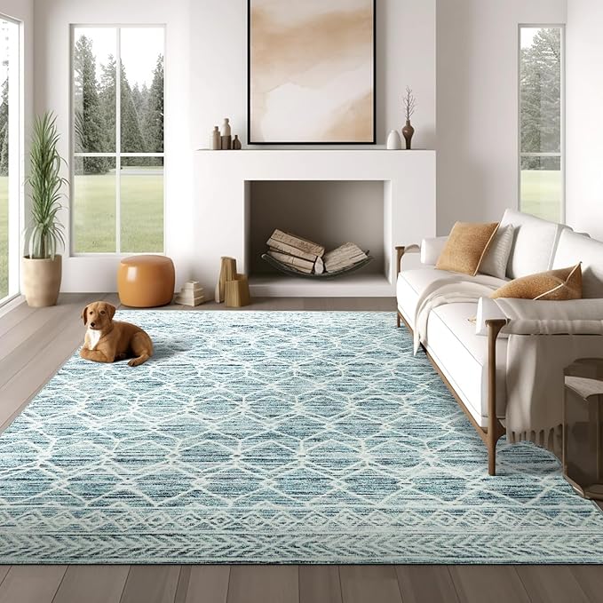 jinchan Moroccan 6x9 Area Rugs for Living Room by JINCHAN