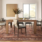 Phantoscope Washable Area Rug 4'x6' Non-Slip, Vintage Neutral Xmas Rugs - Image 7