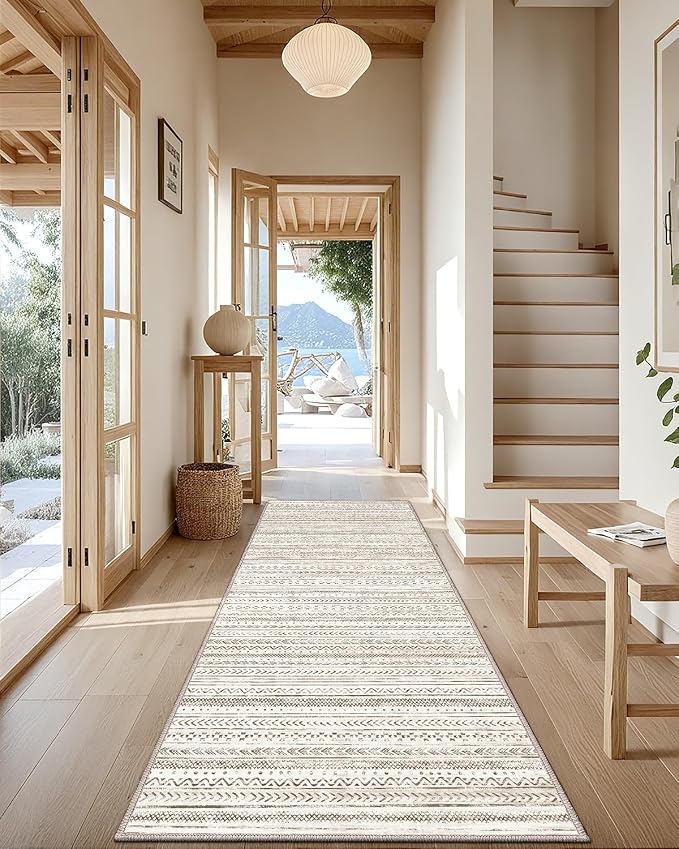 LUMI Washable Runner Rug, Low Profile Thin Long Carpeet - Image 3