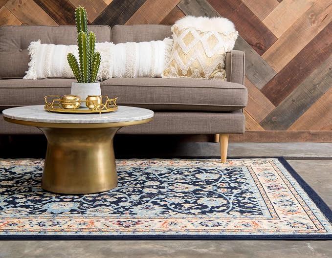 Unique Loom Sialk Hill Collection Area Rug - Image 3