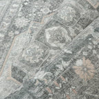 8x10 Grey Washable Vintage Area Rug - Image 8