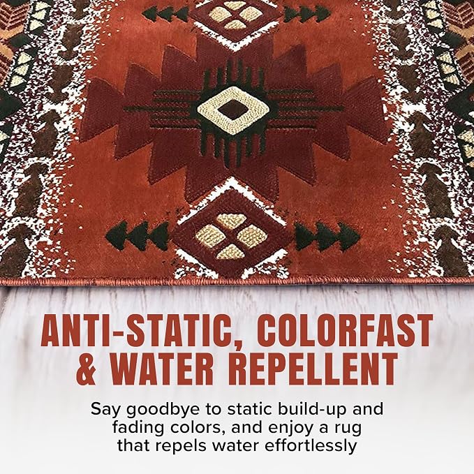 YHSF South West Native American Area Rug C318 - Image 4