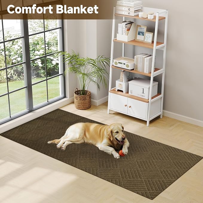 jxgzyy Runner Rug 3'11" x 9'10", Commercial Front Door Mat, Heavy Duty Indoor - Image 6