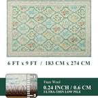 YIHOUSE 6x9 Washable Rug for Bedroom, Girls Dorm - Image 9