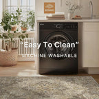GENIMO 8x10 Area Rugs for Living Room, Machine Washable Non Slip Vintage Rugs - Image 7