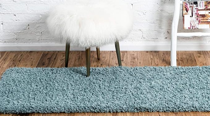 Unique Loom Solid Shag Collection Area Rug - Image 4