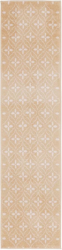 Nourison Home Essentials Indoor/Outdoor Beige Ivory 2'2" x 7'6" Area -Rug - Image 4