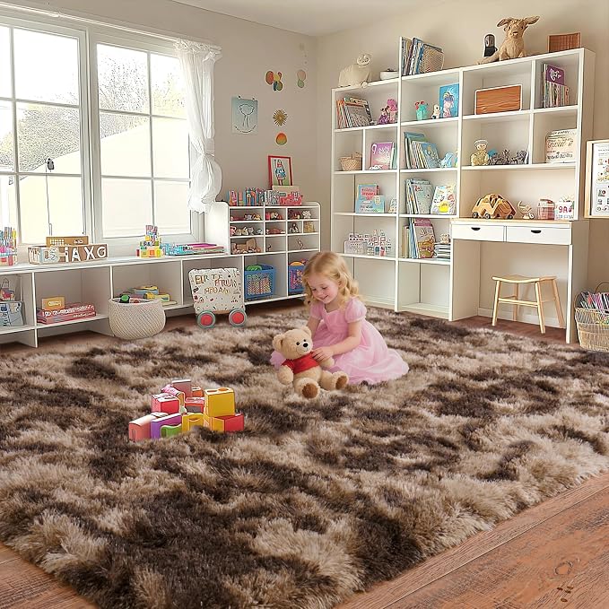 Upgrade Non-Slip Plush Rugs for Living Room, Soft Shaggy Carpets for Living Room - Image 6