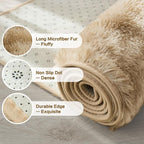 Andency 8x10 Area Rugs for Living Room, Upgrade Non-Slip Fluffy Soft Large Shag - Image 6