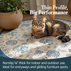 jinchan Elora 8ft Floral Round Rug - Image 5