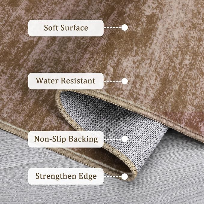 RUGSREAL Living Room Area Rug 10x13 Modern Solid Color Large Bedroom Rug - Image 5
