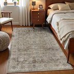 3x5 Washable Rug for Living Room Bedroom Dining Room Non-Slip Low Pile Boho - Image 3