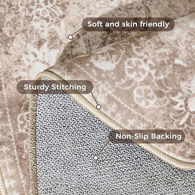 jinchan Round Rug 8ft Area Rug - Image 6
