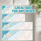 Beach Pattern 2x8ft Runner Rug Non Slip Washable Kitchen Runner Rug - Image 2