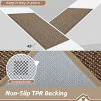 BEQHAUSE Dirt Trapper Door Mat 24" x 36", Non-Slip Washable Doormats Entrance - Image 6