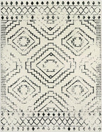 Wonnitar Moroccan Washable Rugs 5x7, Large White Tribal Area Rug - Image 8