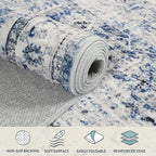 Lahome Washable Rugs 5x7 Area Rugs, Retro Distressed Non Slip Throw Carpet - Image 7