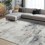 Toneed Abstract Area Rug Modern Washable Rug Soft Non Slip Rug Low Pile - Image 2