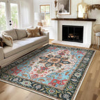WILLSUN Washable Area Rugs, 4x6 Non-Slip Boho Large Area Rugs - Image 2