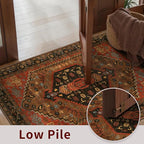 Ciicool 9x12ft Large Area Rug, Washable Thin Soft Rug Vintage Kitchen Carpet - Image 6
