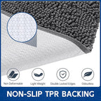 Chenille Absorbent Front Door Mat 48" x 30", Dog Door Mat - Image 4