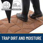 OLANLY Door Mats Indoor, Dirt Resist, Entrance Washable Mat, Low-Profile Inside - Image 4