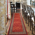 Antep Rugs Alfombras Modern Bordered 2x10 Non-Skid Low Profile Pile Rubber by AntepRugs
